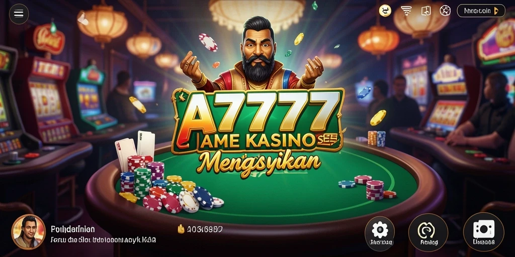 Gameplay seru menampilkan berbagai permainan Kasino yang mengasyikkan.