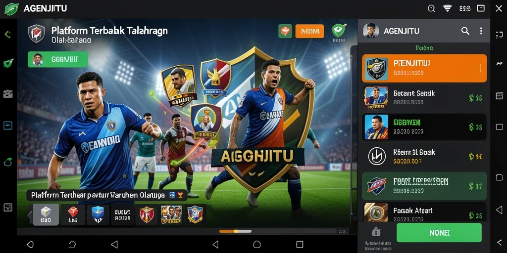 Tampilan menarik dari AGENJITU saat melakukan taruhan olahraga.