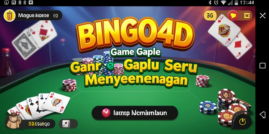 Gameplay seru BINGO4D yang menggambarkan keseruan bermain Gaple.
