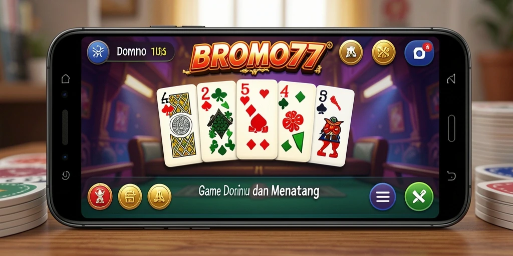 Tampilan gameplay Domino yang menarik dan interaktif.