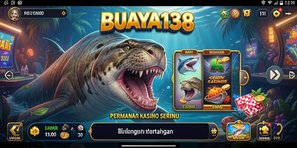 Screenshot BUAYA138 menampilkan aksi seru permainan Kasino yang mengasyikkan.
