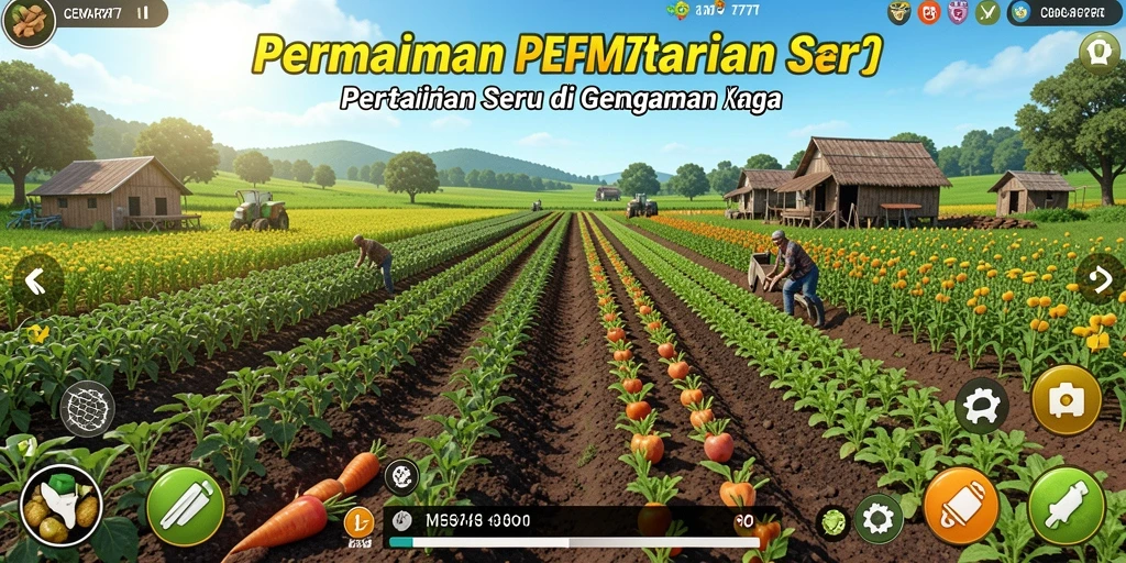 Tampilan gameplay seru di CEMARA777 saat panen besar.