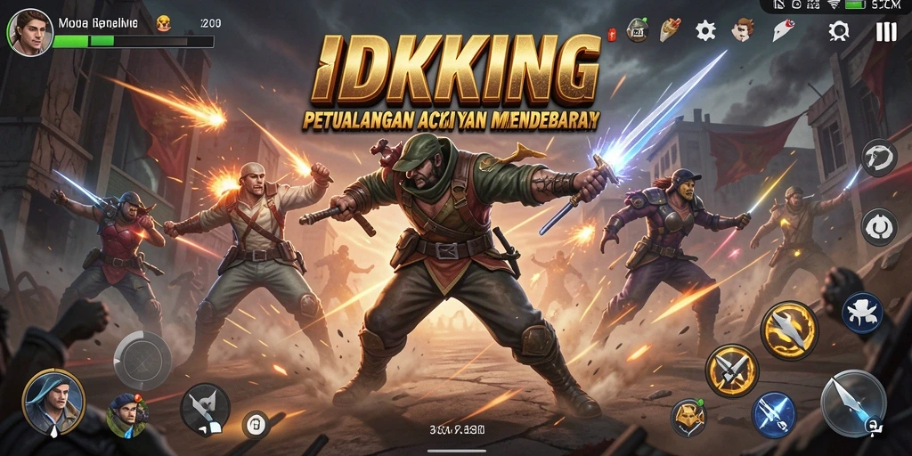 Perlihatkan aksi mendebarkan dalam gameplay IDRKING.