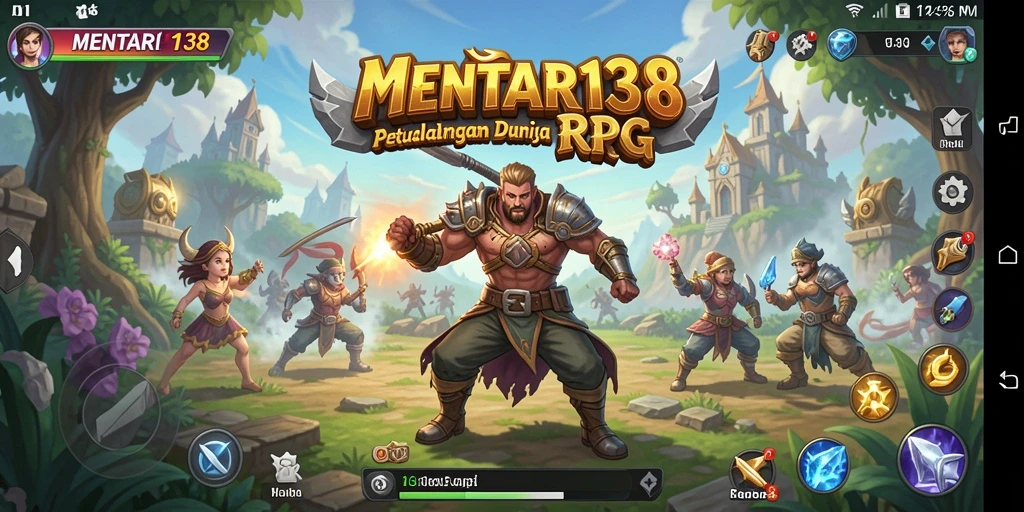 Tampilan gameplay RPG yang mendebarkan di MENTARI138.