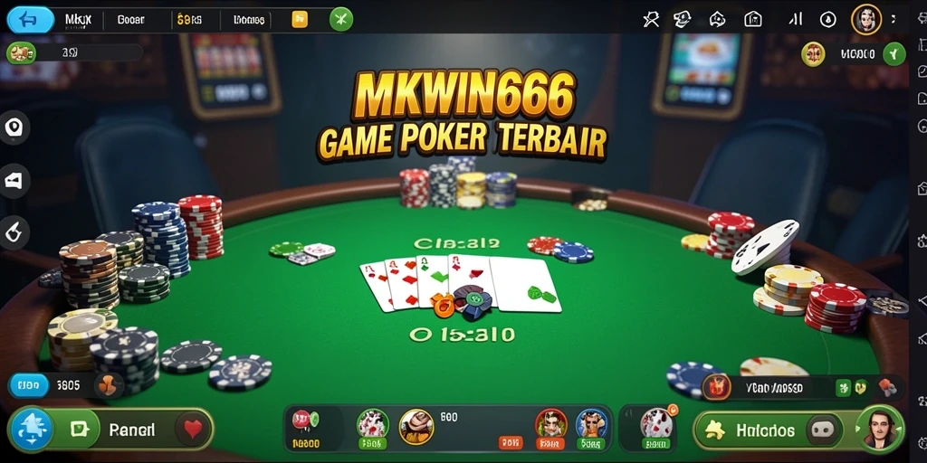 Tampilan gameplay poker yang seru dan mengasyikkan di MKWIN666.