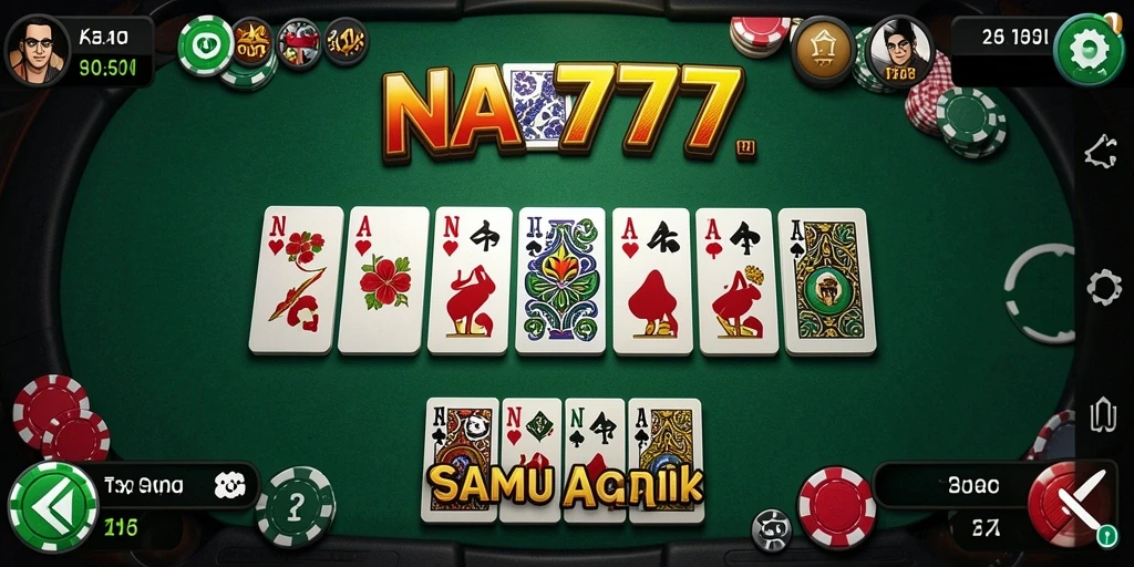Screenshot NA777 menampilkan gameplay seru game Domino yang penuh tantangan.