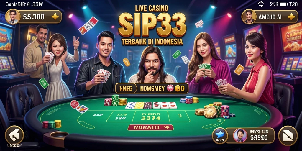 Tampilan gameplay Live Casino yang menegangkan dan interaktif.