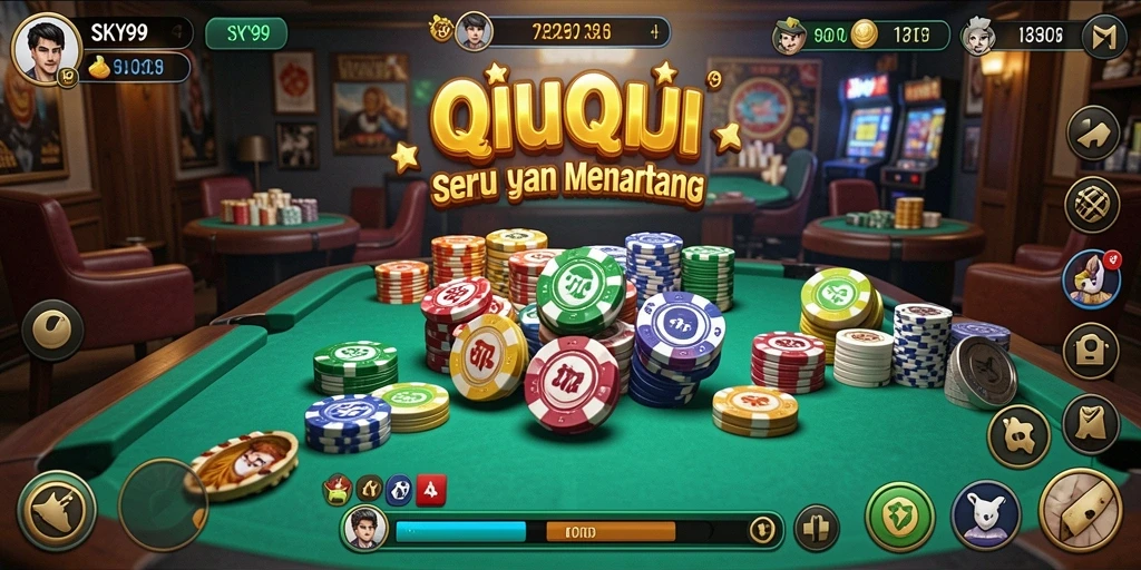 Tampilan gameplay QiuQiu yang seru di SKY99.