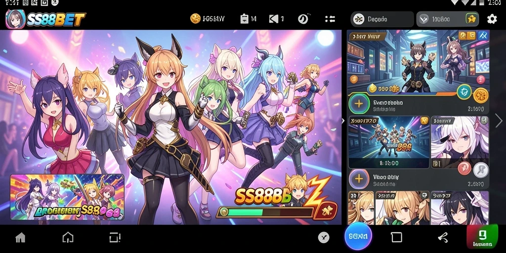 Menampilkan gameplay yang memukau dari SS88BET dengan karakter anime yang beragam.